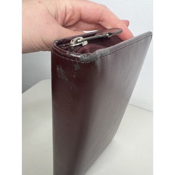 Vintage DayTimer Day Planner Burgundy Faux Leather - Picture 3 of 16